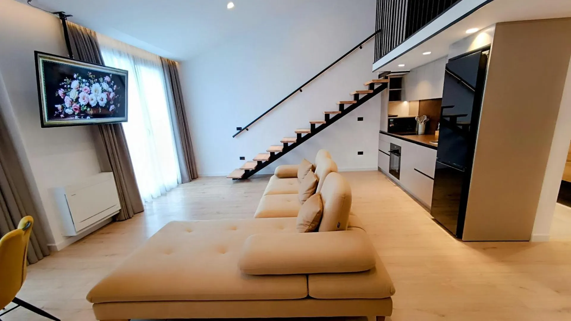 Tirana Sunset Retreat Stylish Loft By The Lake Park Apartment